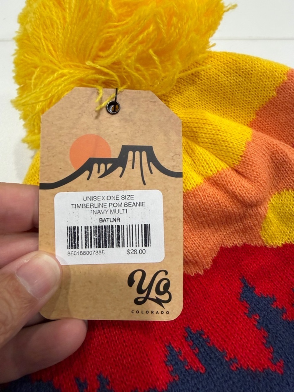 YoColorado Timberline Beanie Hat Colorado Blue Yellow NWT Winter Soft Ski Snow - Picture 5 of 6